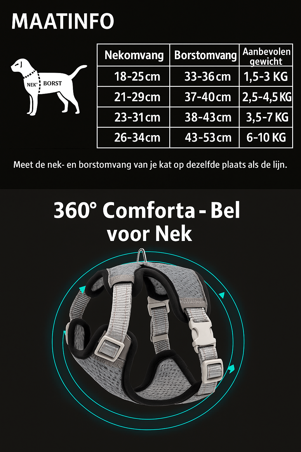 Verstelbare en Comfortabele Loopriem voor Katten